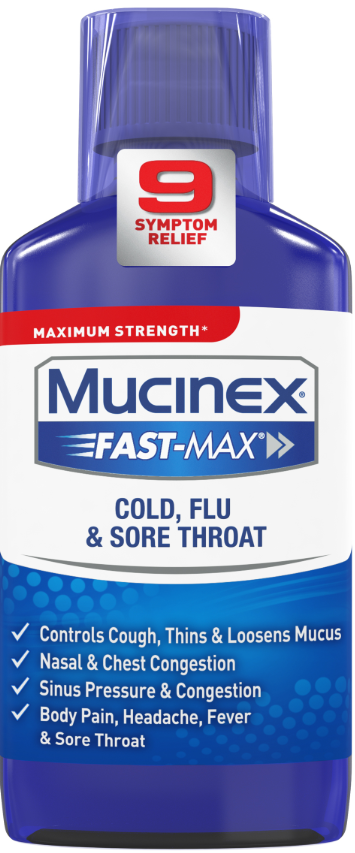 MUCINEX FASTMAX Adult Liquid  Cold Flu  Sore Throat